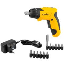 Parafusadeira a Bateria Vonder PBV 120 Bivolt 3,6V com 12 Acessórios e Carregador