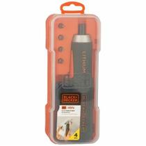 Parafusadeira Black+Decker BD40K4LA 4V Push & Go Bateria USB C/ Estojo + Bits LED Parafusadeira Black+Decker BD40K4LA 4V Push & Go Bateria USB C/ Estojo + Bits LED