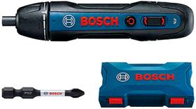 Parafusadeira Bosch Go 2.0 A Bateria 3,6V BIVOLT com 2 Bits e 1 cabo USB