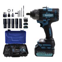 Parafusadeira Chave de Impacto sem Fio 1000NM 21V Saider SA0006 + 2 Baterias