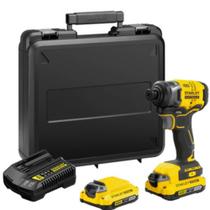Parafusadeira de Impacto 1/4"" 20 Volts 2 Baterias V20 Bivolt com Maleta - SBI810D2K-BR - STANLEY