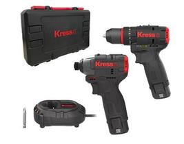 Parafusadeira de impacto bat. 12v kress kug02 kit