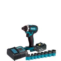 Parafusadeira De Impacto Bateria 18v Dtd152 Makita + Soquete