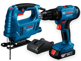 Parafusadeira De Impacto Bosch Gsb 183-li + Serra Tico Tico 220v