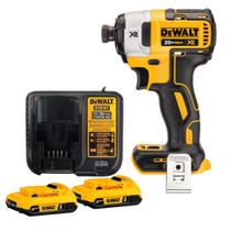 Parafusadeira de Impacto DeWalt 20V MAX Potente Motor Brushless com 2 Baterias 2Ah e Carregador - DCF887B Parafusadeira de Impacto DeWalt 20V MAX Potente Motor Brushless com 2 Baterias 2Ah e Carregador - DCF887B