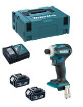 Parafusadeira de impacto lxt a bateria 18v DTD172RTJ com 2 bateria de 5 ah e carregador - MAKITA