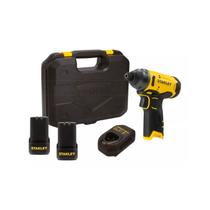 Parafusadeira de Impacto SCI10D2K 1/4 6,35 mm 12V Max com 2 Baterias, Carregador e Maleta Stanley