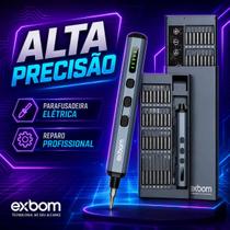 Parafusadeira De Precisão Portátil Exbom 68 em 1 Para Conserto Celular