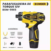 Parafusadeira De Torque 12v 2 Batria Bom-9965 - bomber Parafusadeira De Torque 12v 2 Batria Bom-9965 - bomber
