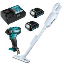 Parafusadeira DF033DZ + Aspirador CL106FDZW com 2bateria e carregador