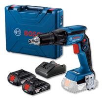 Parafusadeira Drywall Bosch GTB 185LI 18V 30Nm Até 4500RPM Motor Brushless Com Maleta E 2 Baterias 2.0Ah Encaixe Sextavado ¼ Auto Start Profissional