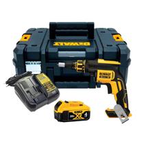 Parafusadeira Drywall Gesso 20v Bateria 4ah Dewalt Dcf620 + Maleta