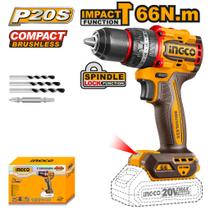 Parafusadeira e Furadeira 20V Brushless 1/2" INGCO Impacto