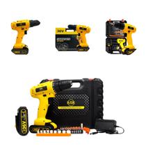 Parafusadeira e Furadeira 2em1 36V Torque Ajustavel 2 Baterias 2100 mAh Recarregável Parafusadeira e Furadeira 2em1 36V Torque Ajustavel 2 Baterias 2100 mAh Recarregável