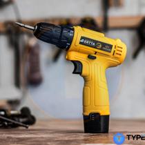 Parafusadeira e Furadeira a Bateria 12V Completa c/ 25 Peças + Maleta Reforçada Bivolt 110/220V