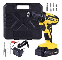 Parafusadeira E Furadeira A Bateria 12v Pfv012 C/ Kit Vonder
