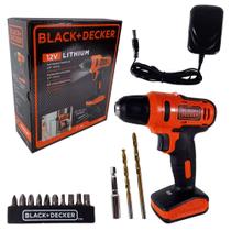 Parafusadeira e Furadeira Bateria 12v 13 Acessórios LD12S-BR Black Decker