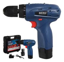 Parafusadeira E Furadeira Berg 12v Bivolt 3/8 Sem Fio Azul Parafusadeira E Furadeira Berg 12v Bivolt 3/8 Sem Fio Azul