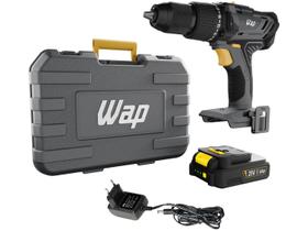 Parafusadeira e Furadeira de Impacto 1/2" K21 ID03 À Bateria com 20 Níveis de Torque 60 Nm Wap Preto