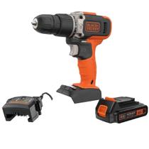 Parafusadeira e Furadeira de Impacto 3/8"" 20 Volts Bivolt com Carregador 1 Bateria e 1 Bits - BCD704C1-BR - Black & Decker
