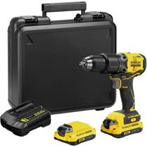 Parafusadeira e Furadeira de Impacto Brushless 1/2" 13mm 20 Volts Max Bivolt com 2 Baterias + Maleta - SBD715D2K-BR - STANLEY