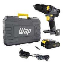 Parafusadeira e Furadeira de Impacto WAP K21 ID01 A Bateria Torque de 45 Nm e Mandril 3/8"