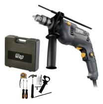 Parafusadeira E Furadeira De Impacto Wap Wf 700k10 Mandril 3/8'' 700w Cinza, Preto E Amarela Cinza/amarelo 127v 60 Hz
