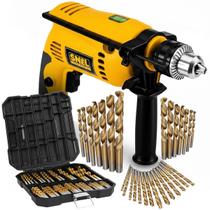 Parafusadeira e Furadeira Martelete 1/2 500W 127V Impacto para Concreto e Metal com Mandril 13mm Jogo 99 Brocas Titânio Parafusadeira e Furadeira Martelete 1/2 500W 127V Impacto para Concreto e Metal com Mandril 13mm Jogo 99 Brocas Titânio
