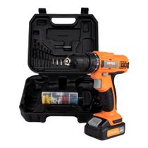 Parafusadeira e Furadeira s/ fio 12V Maleta c/ 73 pç Bivolt - Rayco Parafusadeira e Furadeira s/ fio 12V Maleta c/ 73 pç Bivolt - Rayco