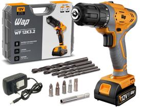 Parafusadeira E Furadeira Wap Wf 12k3.2 12v A Bateria Bivolt 127v/220v