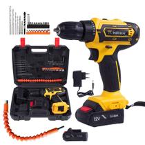 Parafusadeira e Furadeira WeHawk HW1045 12V LiIon com Kit Completo