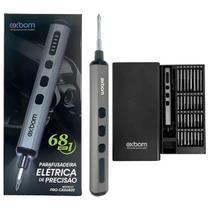 Parafusadeira eletrica de precisao recarregavel 68 em 1 Portatil Chave de Fenda ponta imantada Parafusadeira eletrica de precisao recarregavel 68 em 1 Portatil Chave de Fenda ponta imantada