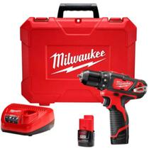 Parafusadeira Furad. 3/8" 12V 2Bat + Carregador 2407-259N - Milwaukee