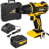 Parafusadeira Furadeira 1/2 POL 18V com Bateria e Carregador Bivolt VONDER Parafusadeira Furadeira 1/2 POL 18V com Bateria e Carregador Bivolt VONDER