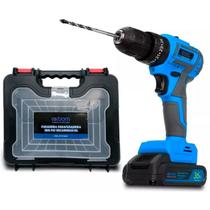 Parafusadeira Furadeira 110v/220v S/ Fio Recarregável Maleta Ferramentas Bateria Acessórios Brocas Casa Profissional Parafusadeira Furadeira 110v/220v S/ Fio Recarregável Maleta Ferramentas Bateria Acessórios Brocas Casa Profissional