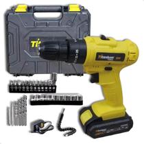 Parafusadeira Furadeira 12v Bivolt 3/8 Titanium C/34 Pçs