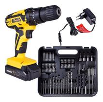 Parafusadeira/Furadeira 12V c/ Impacto Vonder com 74 Peças PFV074 Bivolt