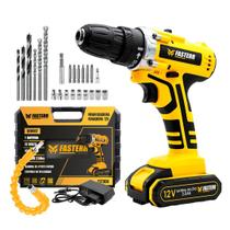 Parafusadeira Furadeira 12V Com 1 Bateria, Maleta e 24 Acessórios Fasterr FST006 Parafusadeira Furadeira 12V Com 1 Bateria, Maleta e 24 Acessórios Fasterr FST006