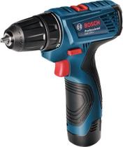 Parafusadeira furadeira 12v gsr 120 li bivolt com maleta e duas baterias ref 06019g80e0000 bosch