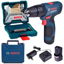 Parafusadeira Furadeira 12V Impacto GSB 120-LI 2 Baterias Bivolt + Kit X-line 34 Peças BOSCH Parafusadeira Furadeira 12V Impacto GSB 120-LI 2 Baterias Bivolt + Kit X-line 34 Peças BOSCH