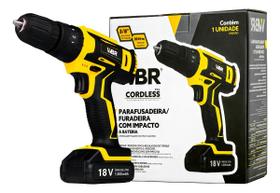Parafusadeira Furadeira 18V Com Impacto 3/8 Bateria
