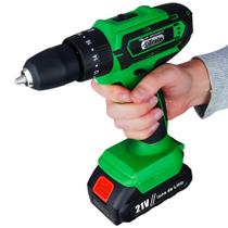 Parafusadeira Furadeira 21V Profissional 2 Baterias Led Parafusadeira Furadeira 21V Profissional 2 Baterias Led
