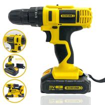 Parafusadeira Furadeira 21V Veloz Potente Profissional Recarregável 2 Baterias Recarregáveis Parafusadeira Furadeira 21V Veloz Potente Profissional Recarregável 2 Baterias Recarregáveis