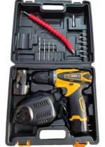 Parafusadeira Furadeira 26V + 2 Baterias + 18 Peças