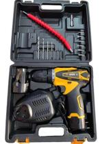 Parafusadeira Furadeira 26v+2 Baterias C Acessórios 18 Pçs