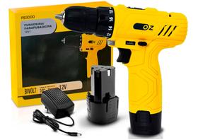 Parafusadeira Furadeira 3/8" 10mm A Bateria Lítio Sem Fio 12v Com Bit Oz Parafusadeira Furadeira 3/8" 10mm A Bateria Lítio Sem Fio 12v Com Bit Oz