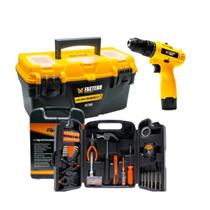 Parafusadeira Furadeira 3/8 Bivolt 12v com Acessórios e Caixa Organizadora de Ferramentas