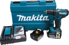 Parafusadeira Furadeira a Bateria 18V DDF483RFE Makita 02 Baterias de 3Ah Carreg. Rap. Inteligente