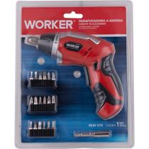 Parafusadeira/furadeira A Bateria Worker 3,6v 19 Peças Parafusadeira/furadeira A Bateria Worker 3,6v 19 Peças