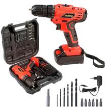 Parafusadeira Furadeira Bateria 12V 1,5Ah Lítio c/ Carregador Bivolt Maleta e Acessórios SCHULZ Parafusadeira Furadeira Bateria 12V 1,5Ah Lítio c/ Carregador Bivolt Maleta e Acessórios SCHULZ